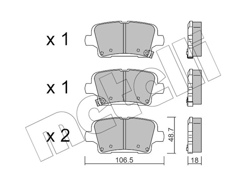 Brake Pad Set, disc brake
