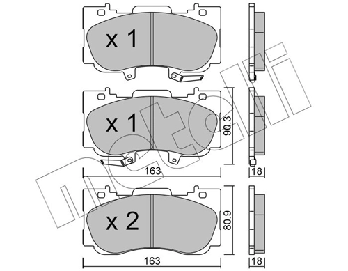 Brake Pad Set, disc brake