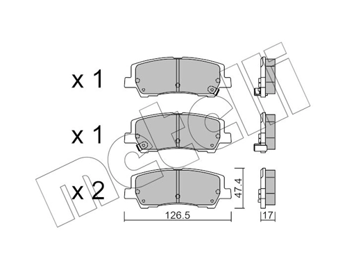 Brake Pad Set, disc brake
