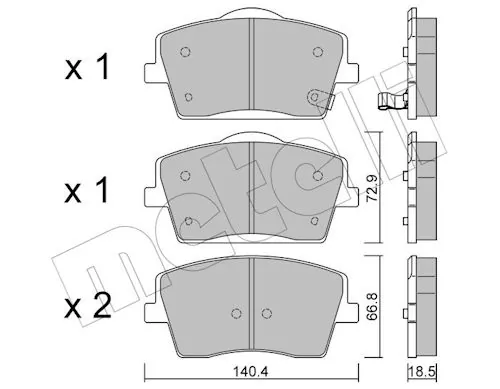 Brake Pad Set, disc brake