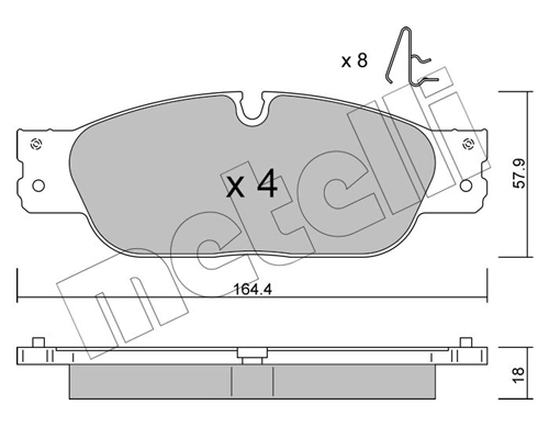 Brake Pad Set, disc brake