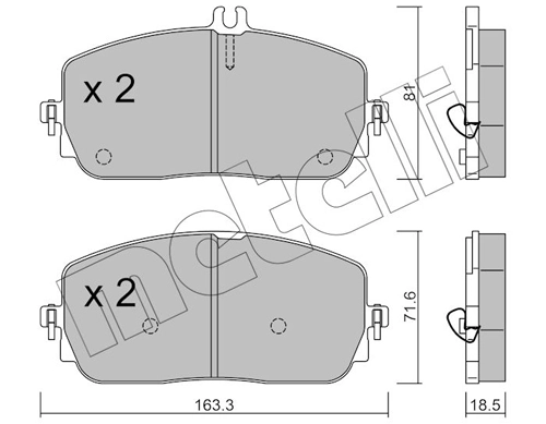 Brake Pad Set, disc brake