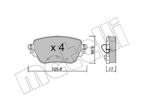 Brake Pad Set, disc brake