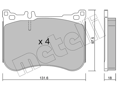 Brake Pad Set, disc brake
