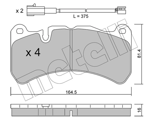 Brake Pad Set, disc brake