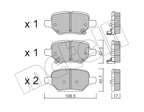 Brake Pad Set, disc brake