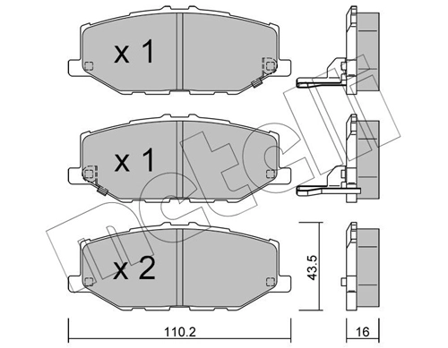 Brake Pad Set, disc brake