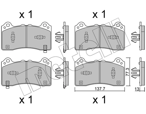Brake Pad Set, disc brake