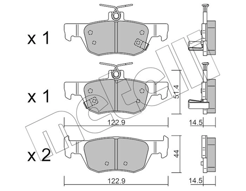Brake Pad Set, disc brake