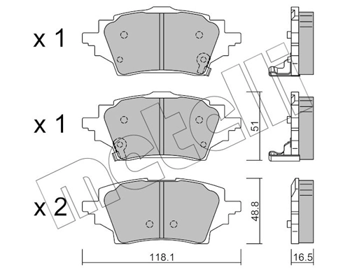 Brake Pad Set, disc brake