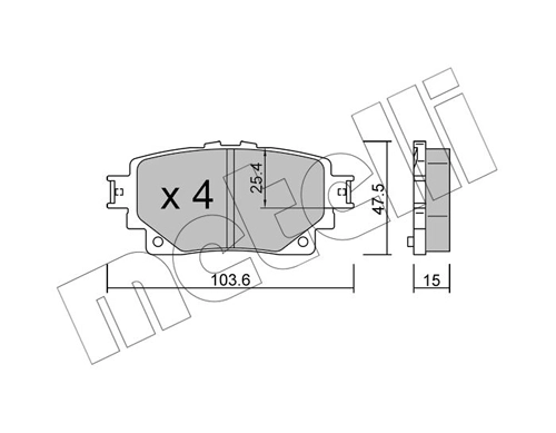 Brake Pad Set, disc brake
