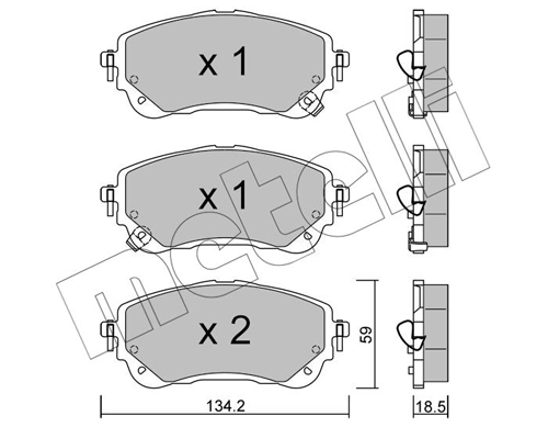 Brake Pad Set, disc brake