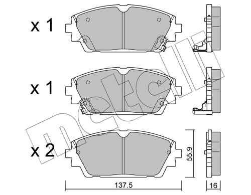 Brake Pad Set, disc brake