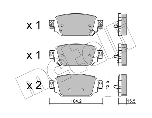 Brake Pad Set, disc brake