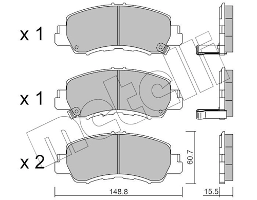 Brake Pad Set, disc brake