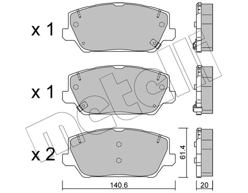 Brake Pad Set, disc brake