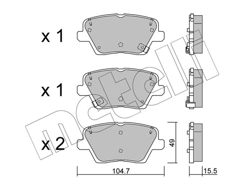 Brake Pad Set, disc brake