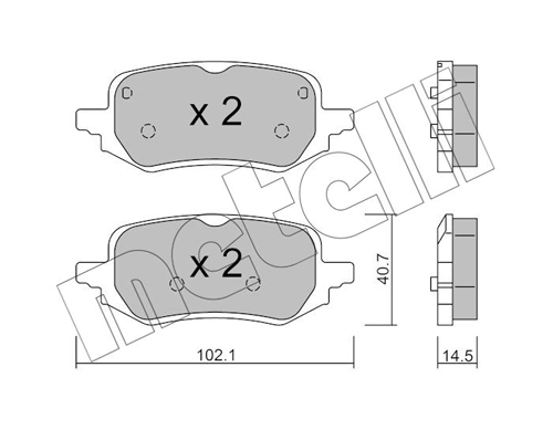 Brake Pad Set, disc brake