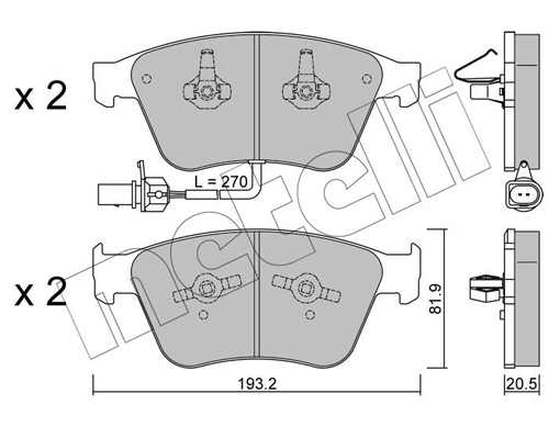 Brake Pad Set, disc brake