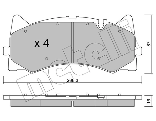 Brake Pad Set, disc brake
