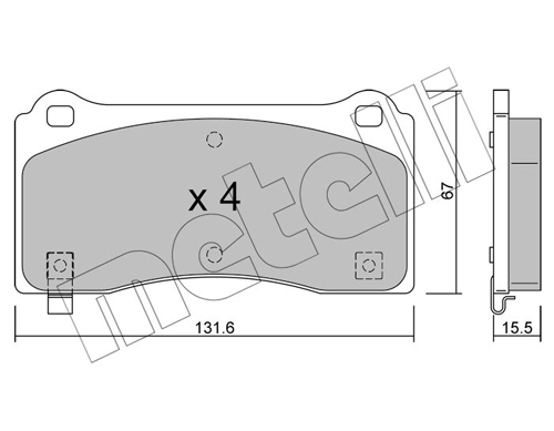 Brake Pad Set, disc brake