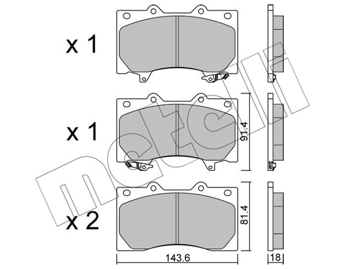 Brake Pad Set, disc brake