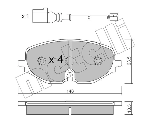 Brake Pad Set, disc brake