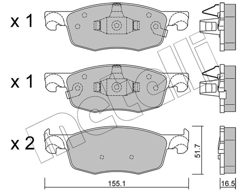Brake Pad Set, disc brake