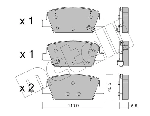 Brake Pad Set, disc brake