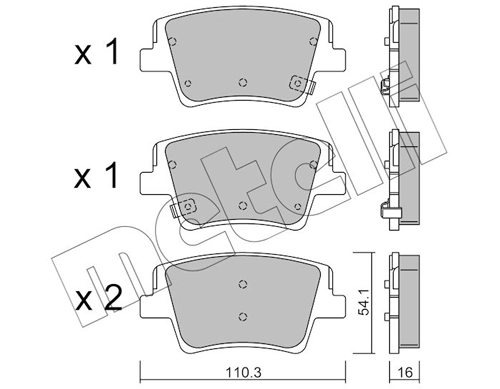 Brake Pad Set, disc brake