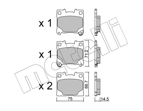 Brake Pad Set, disc brake