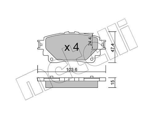 Brake Pad Set, disc brake