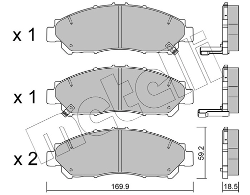 Brake Pad Set, disc brake