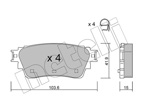 Brake Pad Set, disc brake
