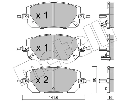 Brake Pad Set, disc brake