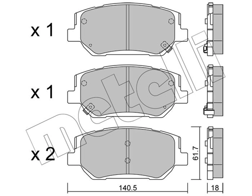 Brake Pad Set, disc brake