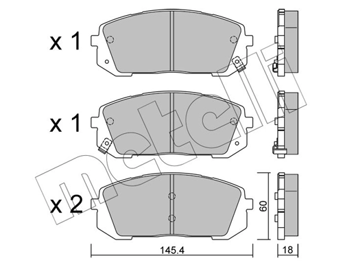Brake Pad Set, disc brake
