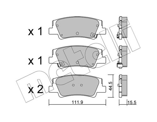 Brake Pad Set, disc brake