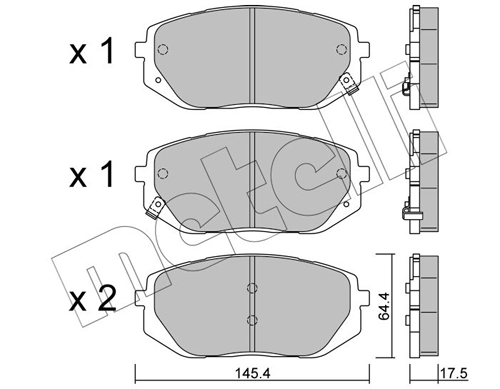 Brake Pad Set, disc brake