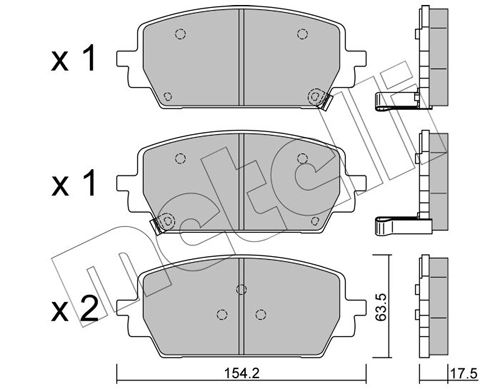 Brake Pad Set, disc brake