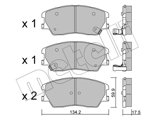 Brake Pad Set, disc brake