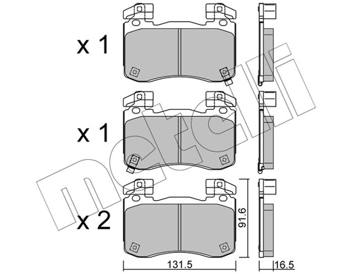 Brake Pad Set, disc brake