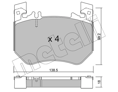 Brake Pad Set, disc brake