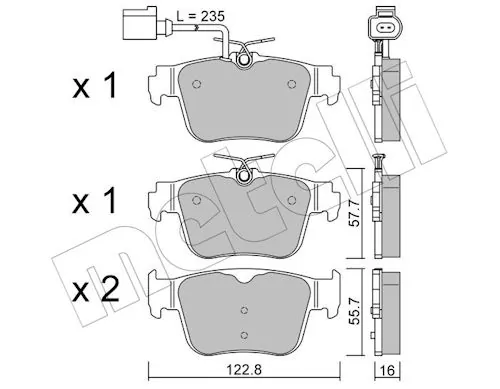 Brake Pad Set, disc brake