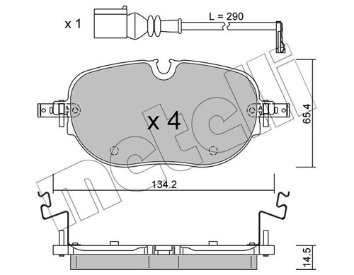 Brake Pad Set, disc brake