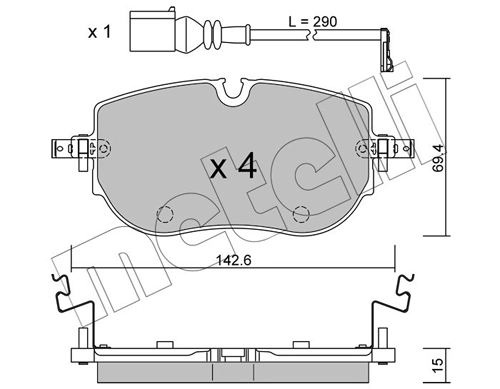 Brake Pad Set, disc brake