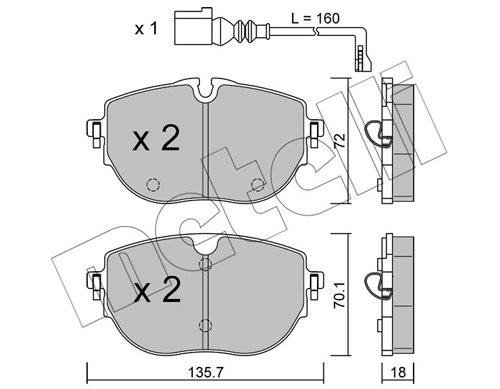 Brake Pad Set, disc brake