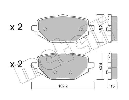 Brake Pad Set, disc brake
