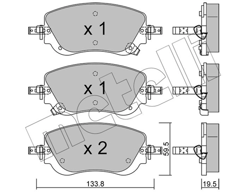 Brake Pad Set, disc brake