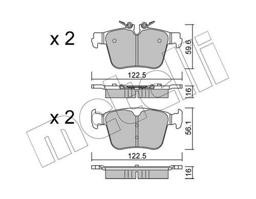 Brake Pad Set, disc brake